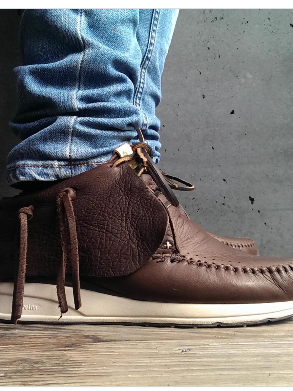 VISVIM concepts Men's Brown Leather Casual ! IMPECCABLE QUALITY! New! 9